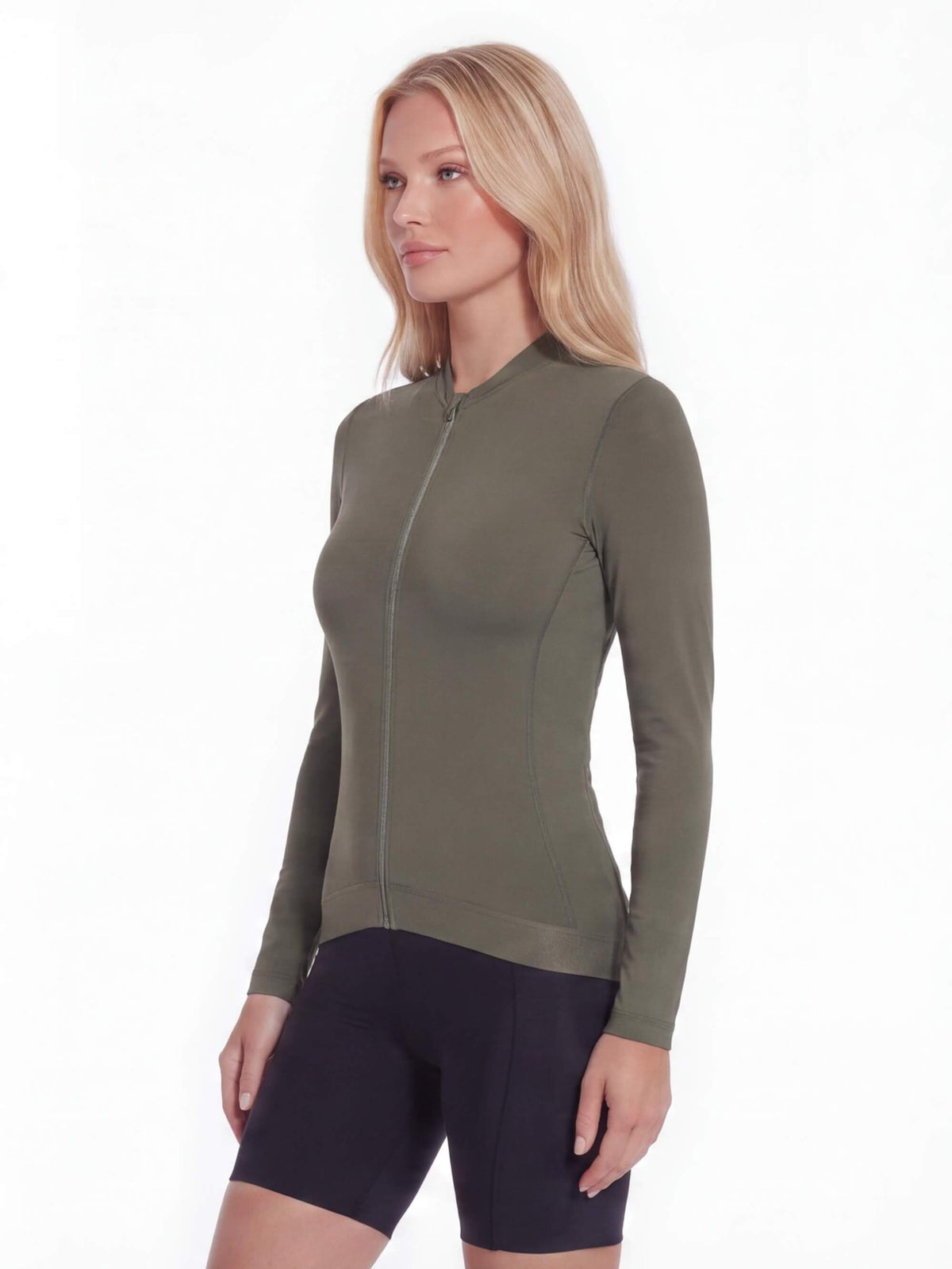 Women’s Long-Sleeve Cycling Jersey with Rear Storage Pockets
