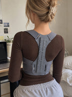 Adjustable Structured Upper-Back Posture Support Brace
