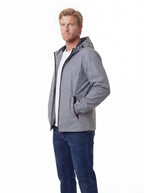 Night Reflective Hooded Windbreaker Jacket with Zip Pockets