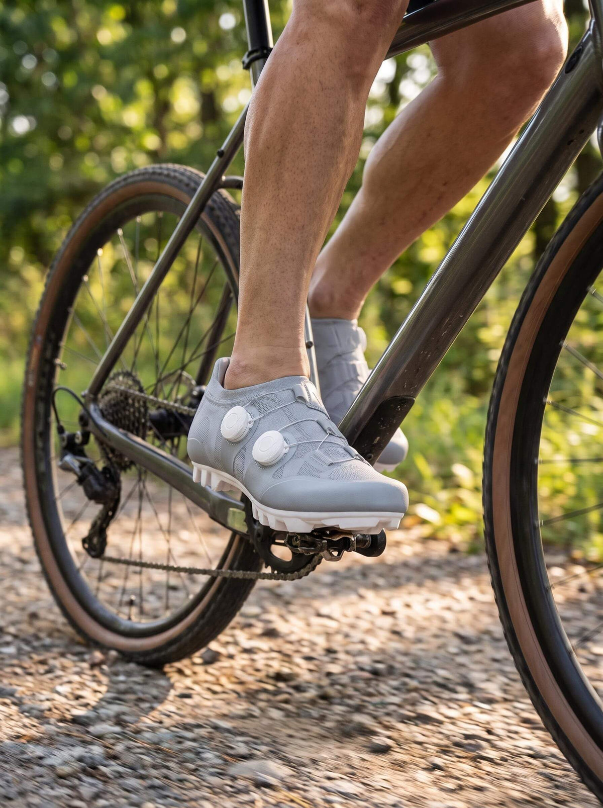 Knit Off-Road Cycling Shoes with Recessed Cleat Mount