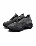 Air Cushion Knit Walking Shoes with Sock Collar