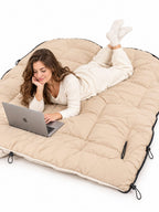 Duck-Down Cold-Weather Sleeping Bag with Arm Openings