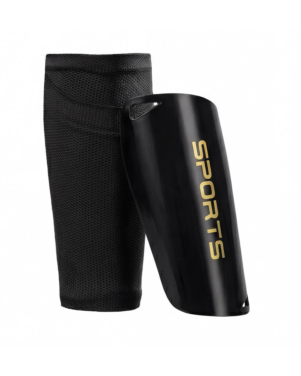 Soccer Shin Guards with Compression Sleeves Set