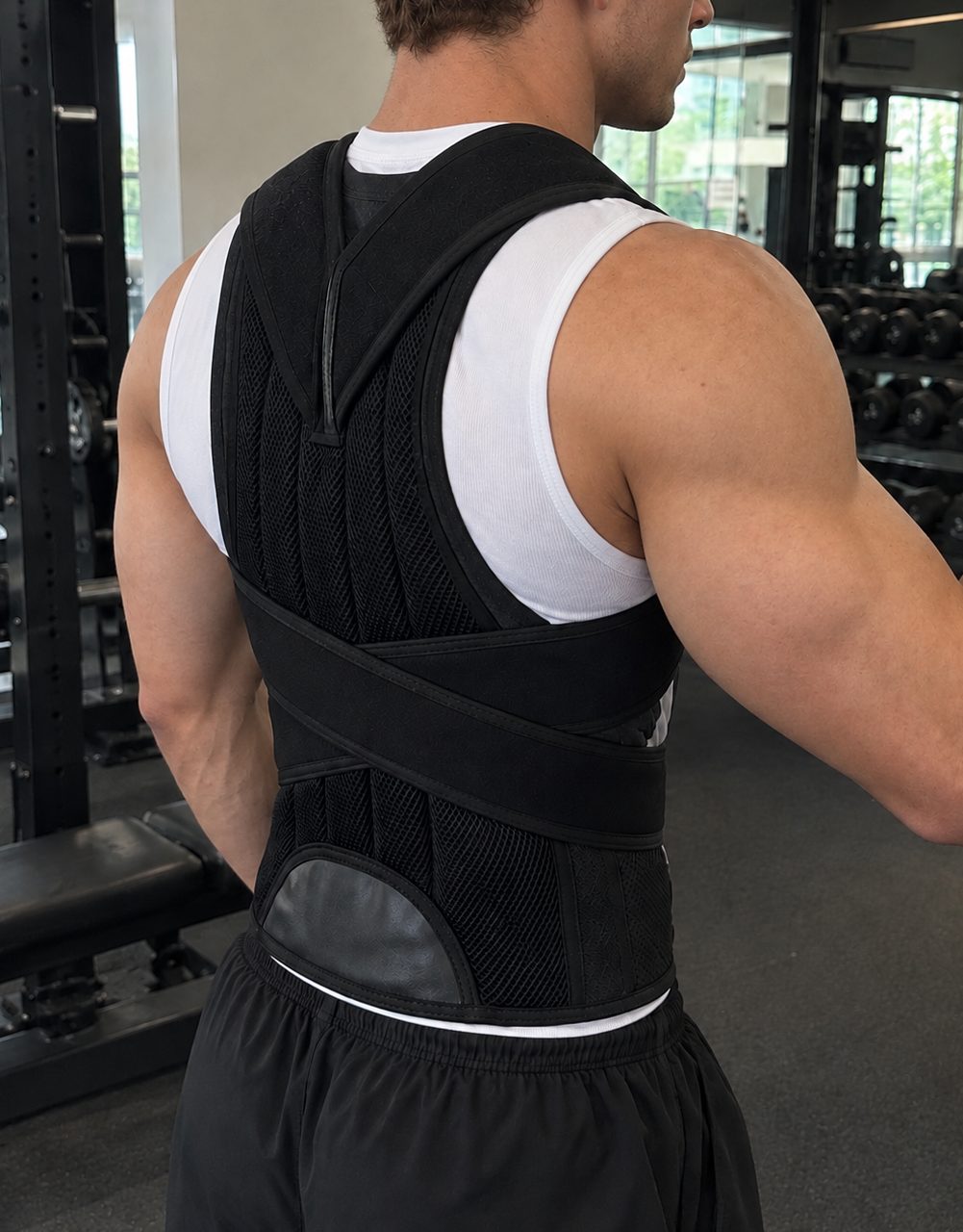 Adjustable Full-Back Posture Support Brace