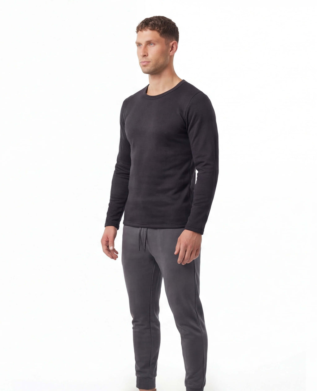Fleece-Lined Thermal Crewneck Base Layer