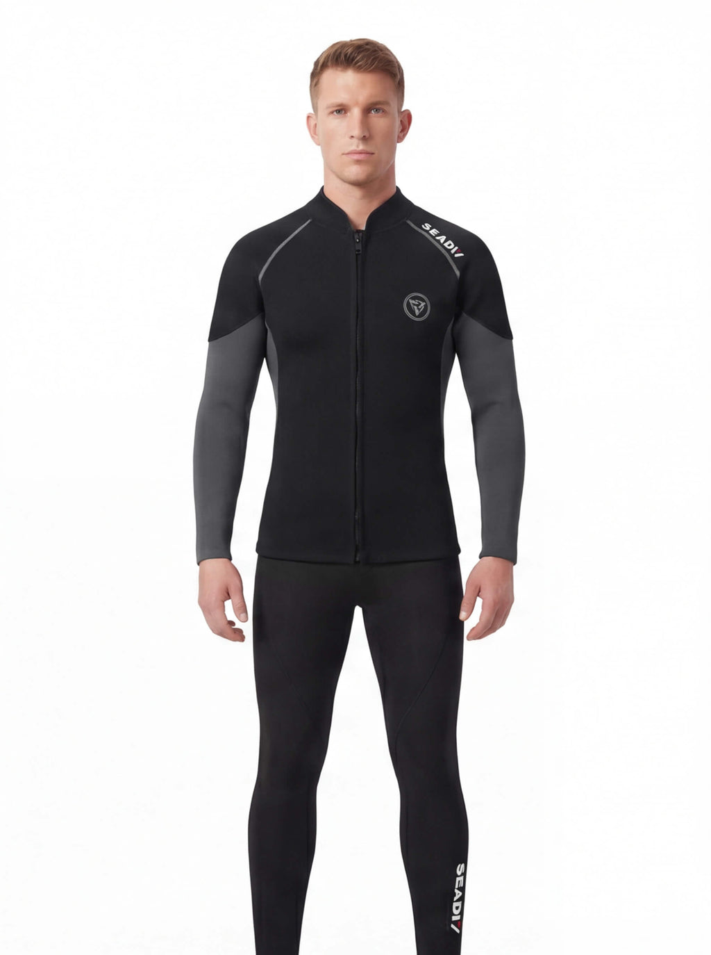 Men's 3mm Split Wetsuit Set with Zip Jacket