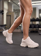 Women’s Mesh Trainers with Segmented Cushioning and Support Panels