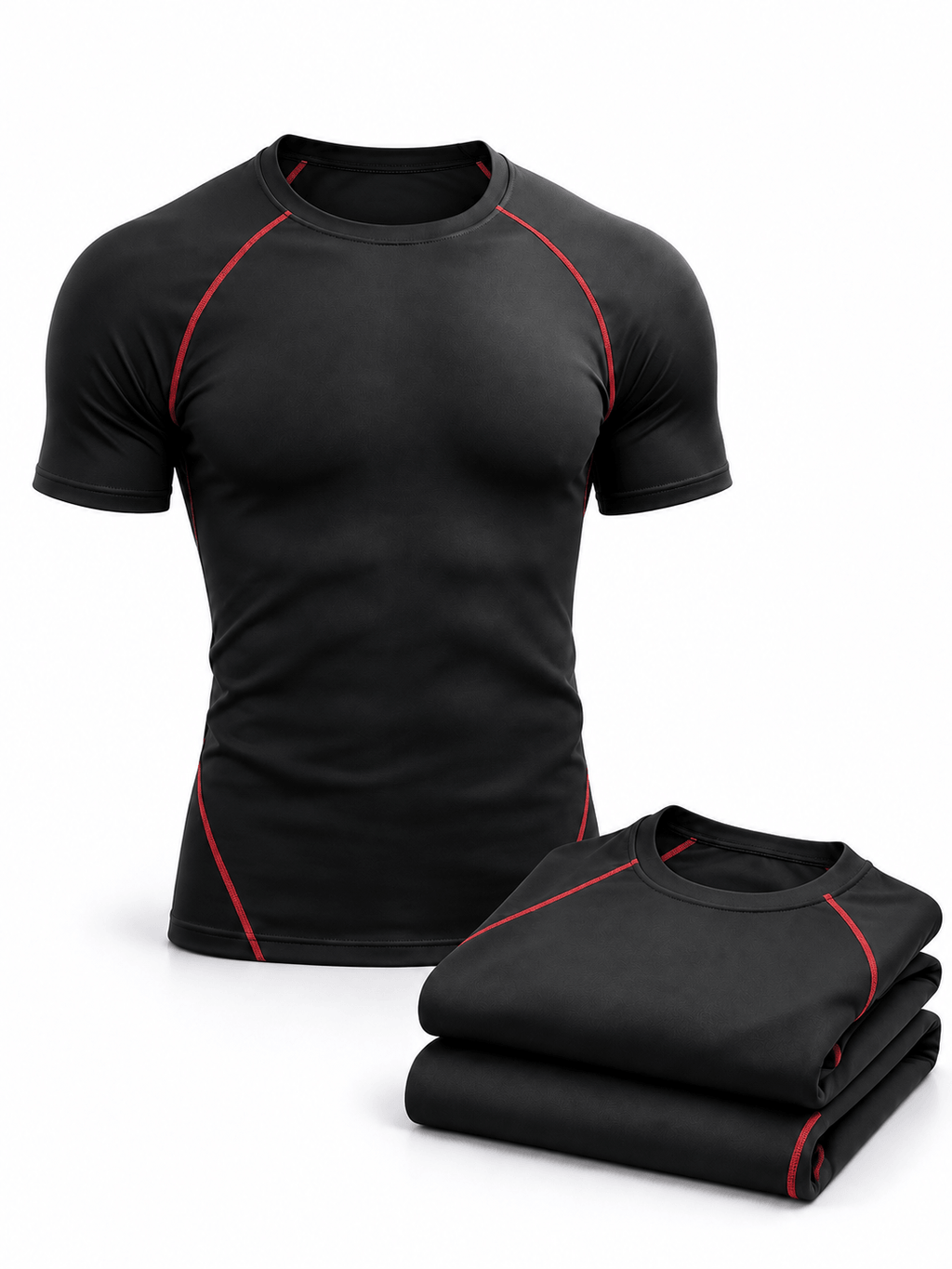 Men's Short Sleeve Compression Shirts 3-Pack
