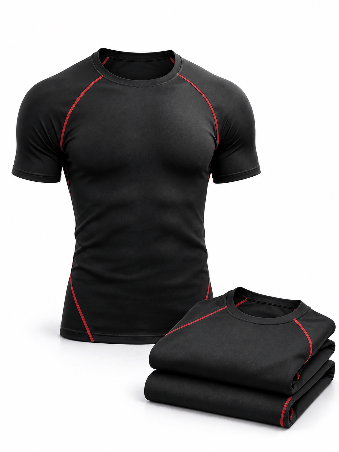 Men's Short Sleeve Compression Shirts 3-Pack