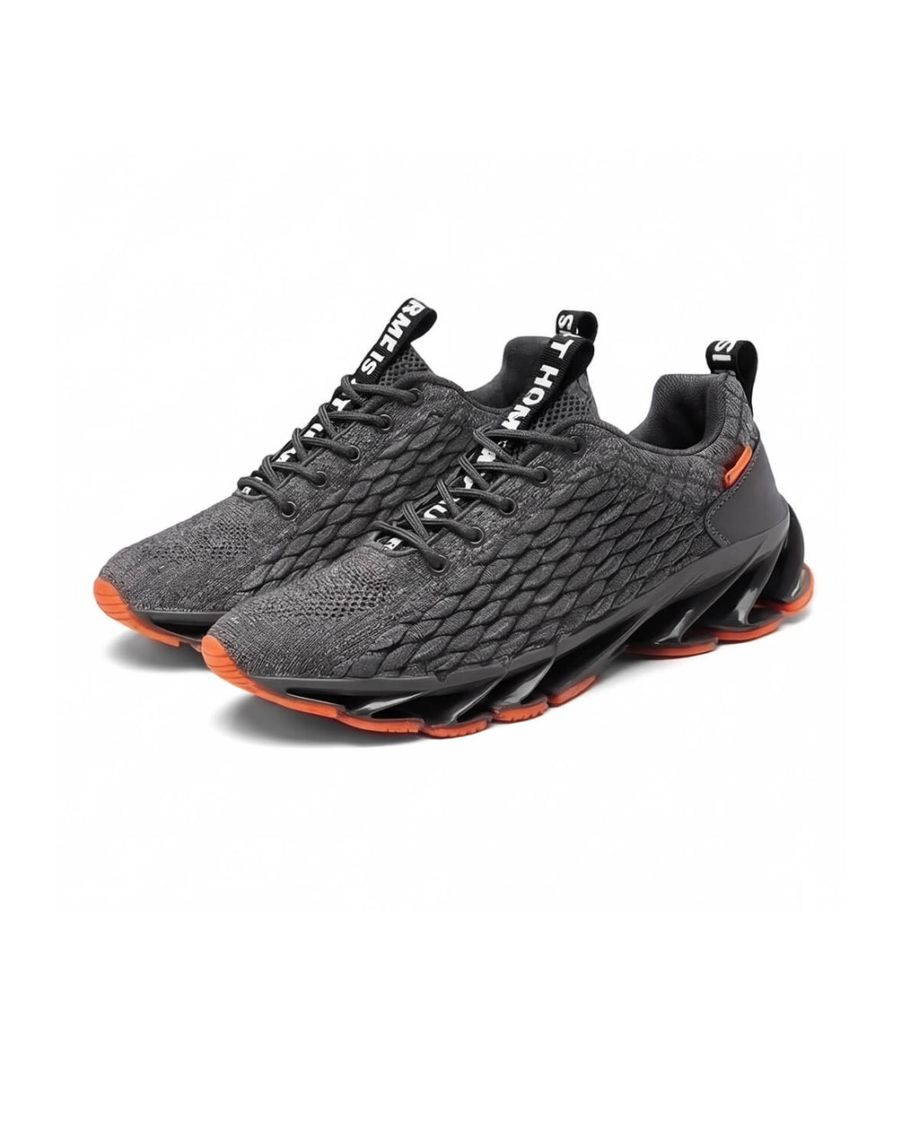 Knit Running Sneakers with Chunky Grippy Outsole