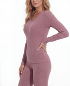 Women’s Thermal Base Layer Set with Ribbed Fit