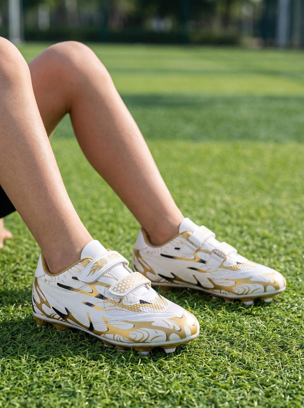 Kids’ Soccer Cleats with Dual Adjustable Straps