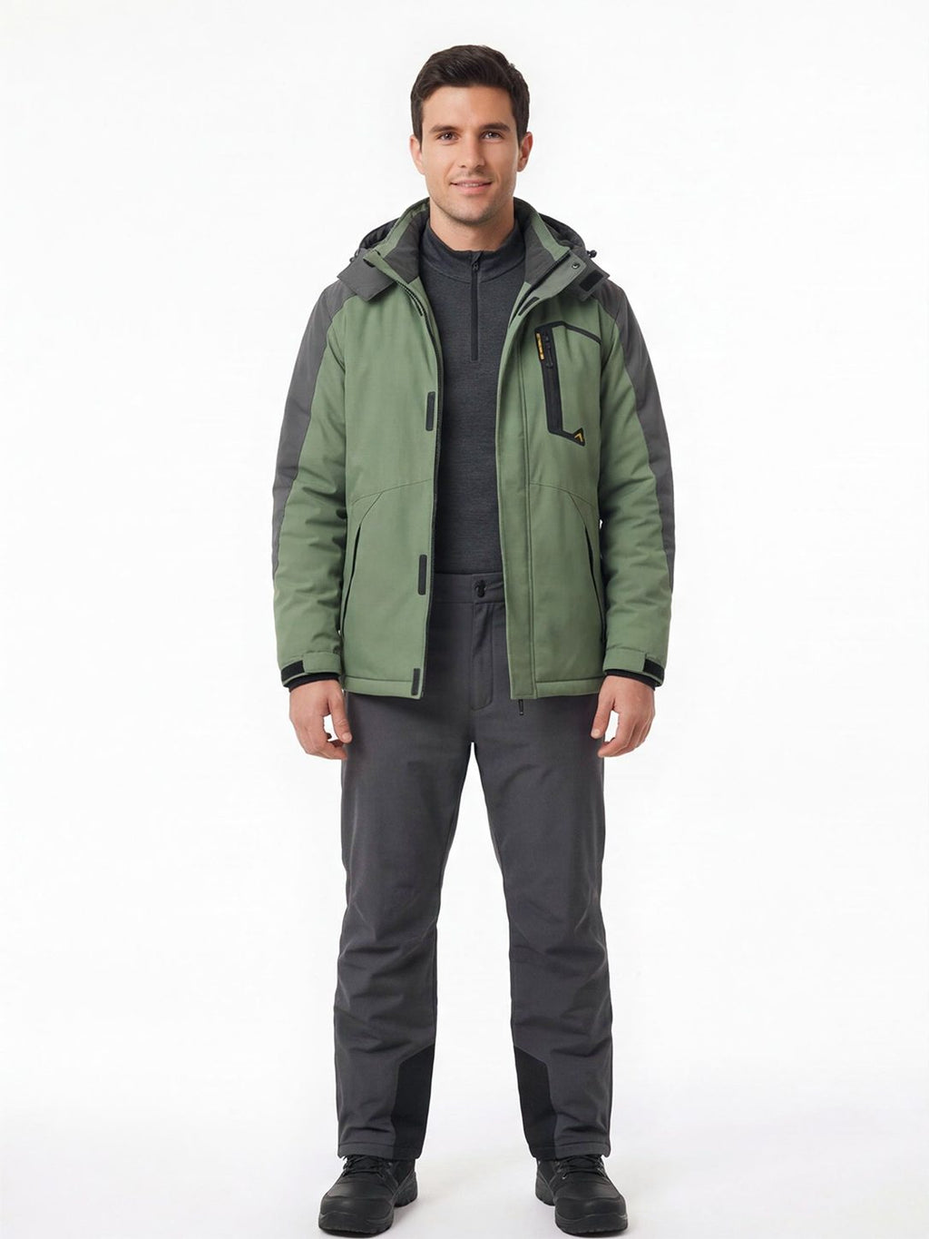 Insulated Waterproof Hooded Ski Jacket