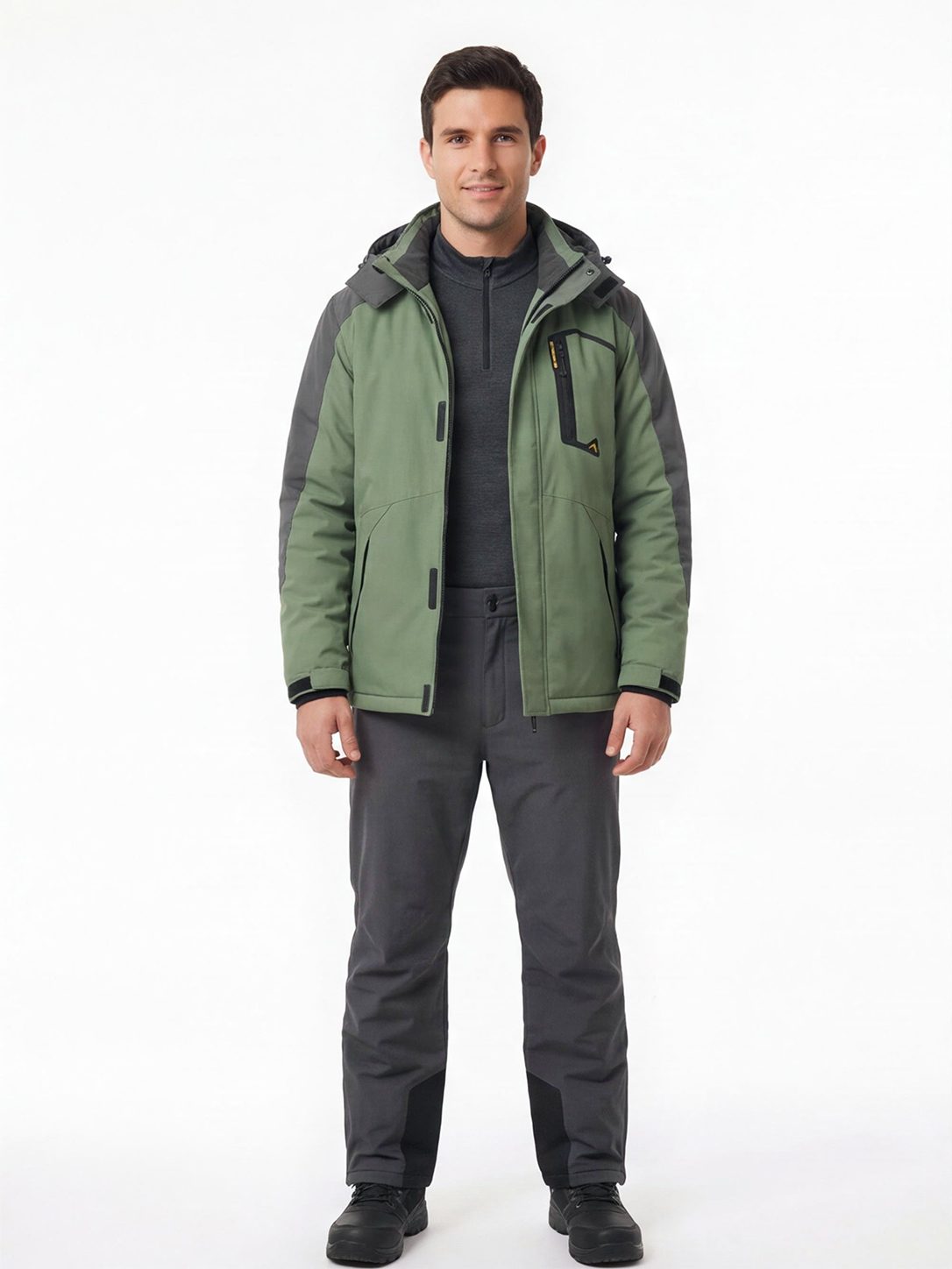 Insulated Waterproof Hooded Ski Jacket