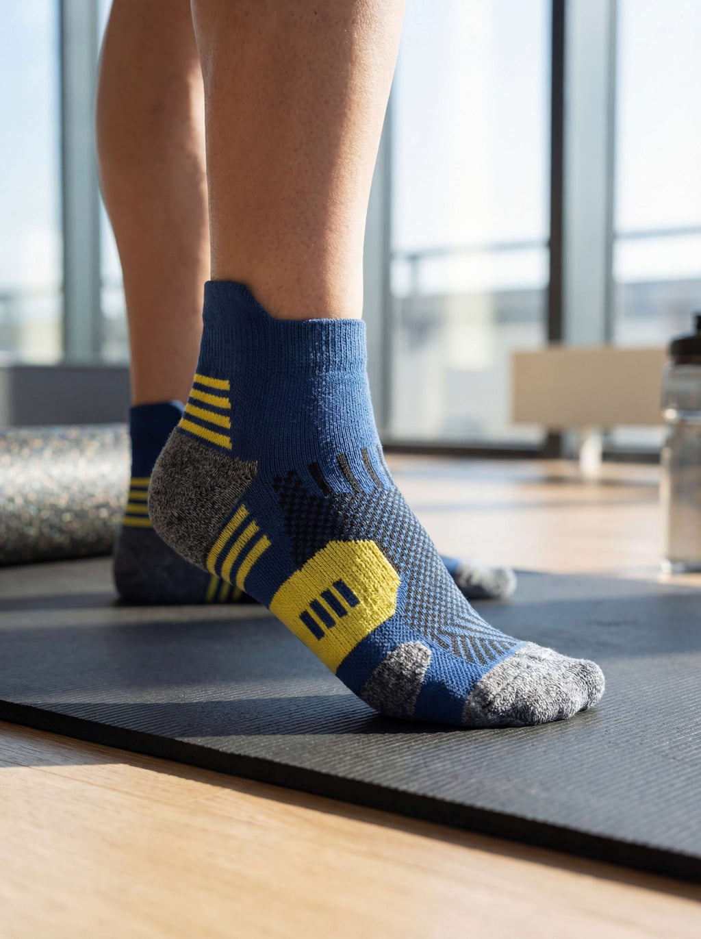 3-Pack Non-Slip Training Socks with Cushioned Sole
