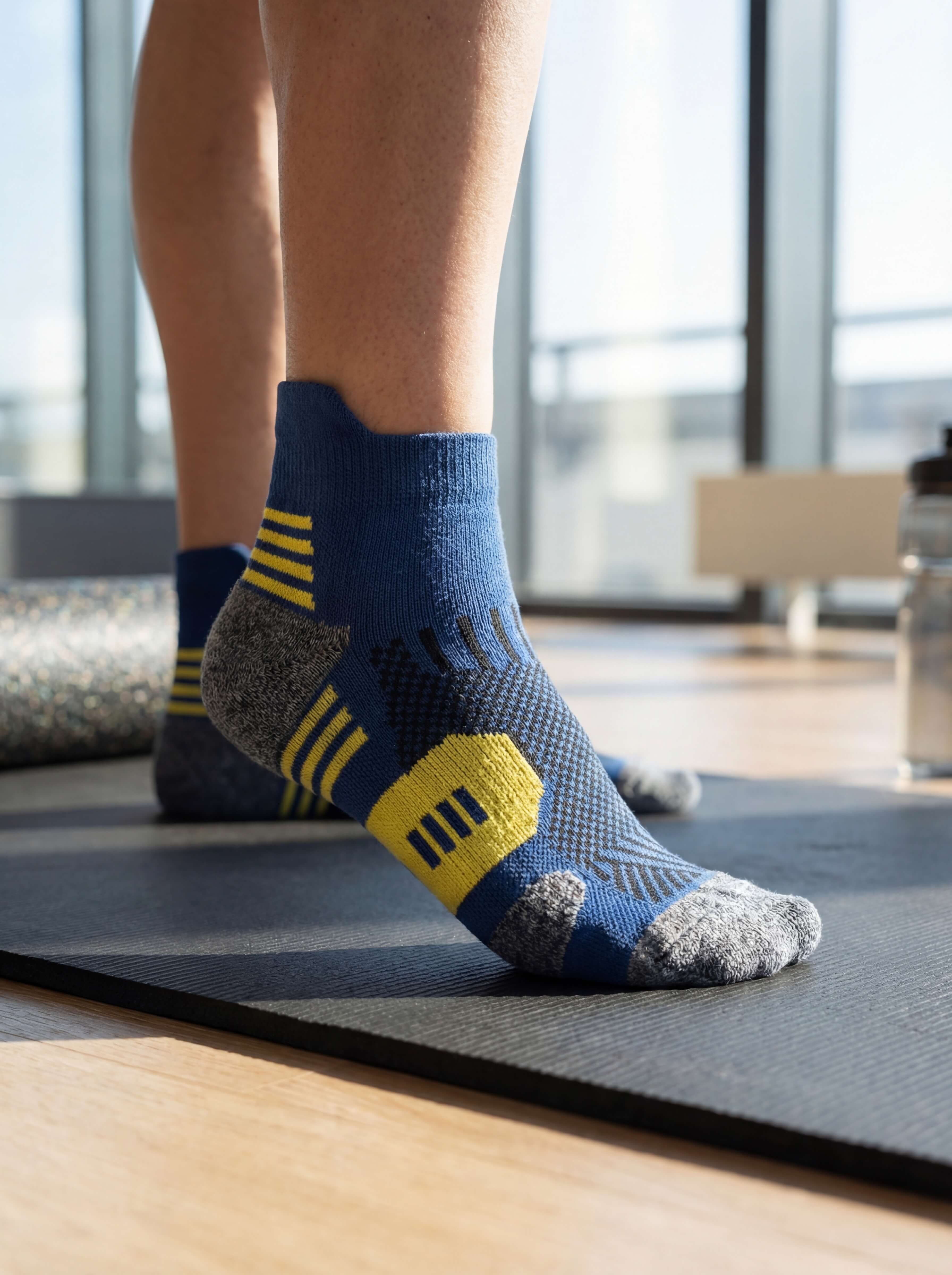 3-Pack Non-Slip Training Socks with Cushioned Sole