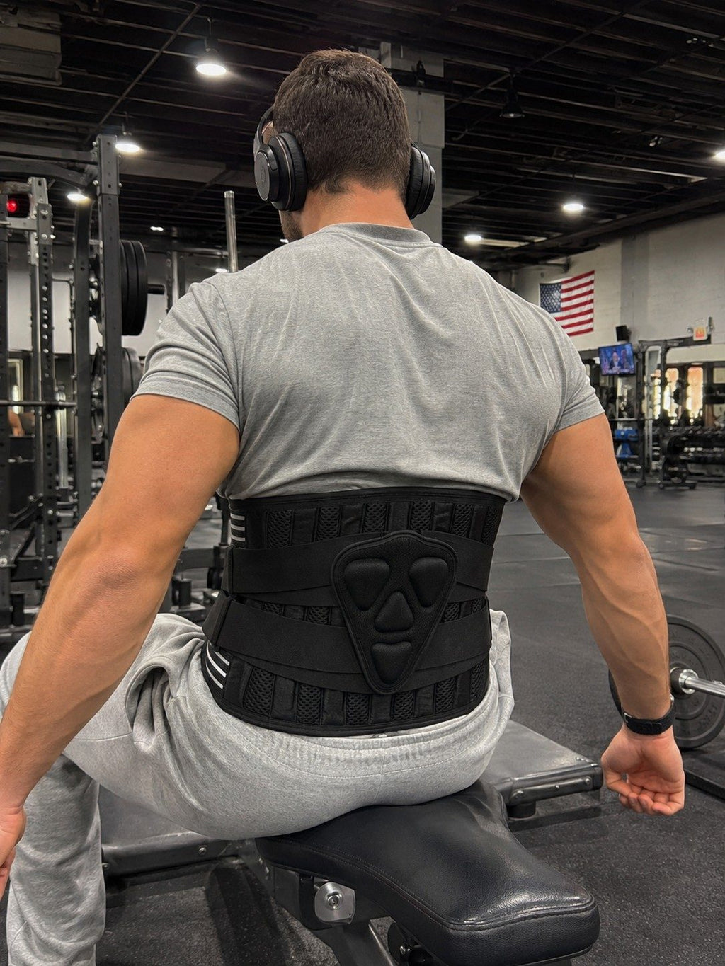 Adjustable 6-Stay Lumbar Support Belt