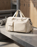 Gym Duffel Bag with Shoe Compartment and Wet Pocket