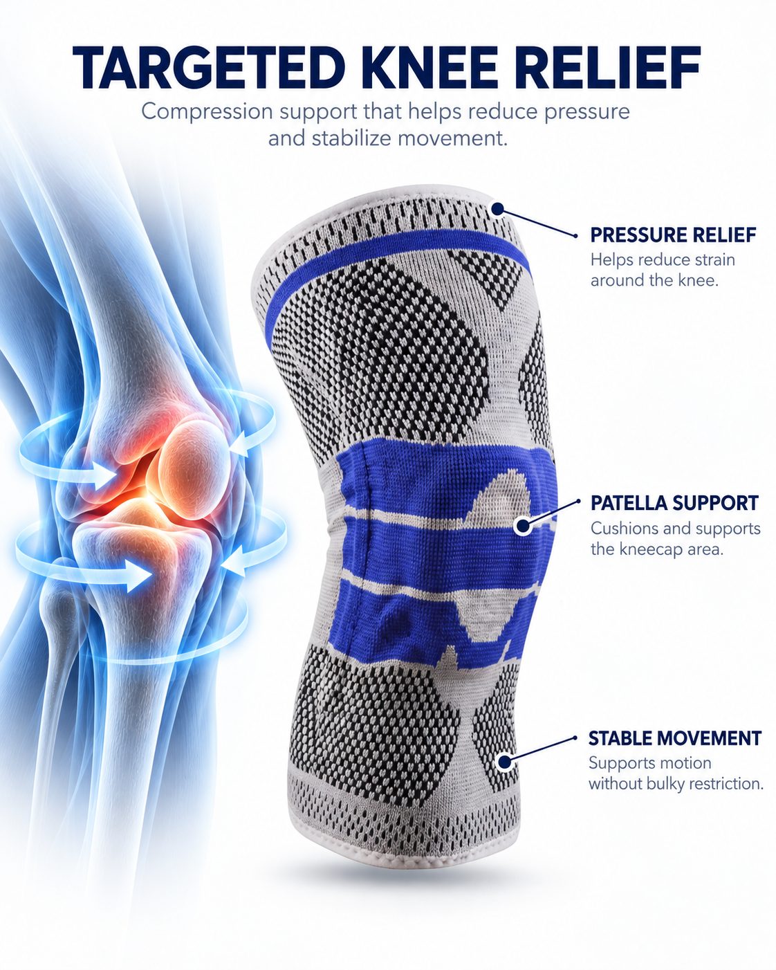 Patella Support Knee Compression Sleeve