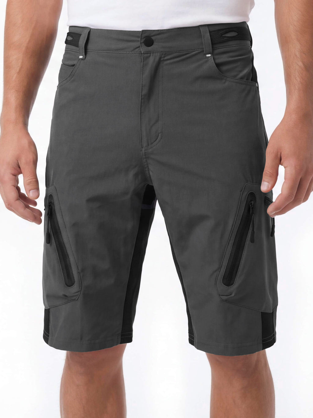 Mountain Bike Cargo Shorts with Zippered Pockets 3-Pack