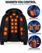 17-Zone Heated Full-Zip Hoodie