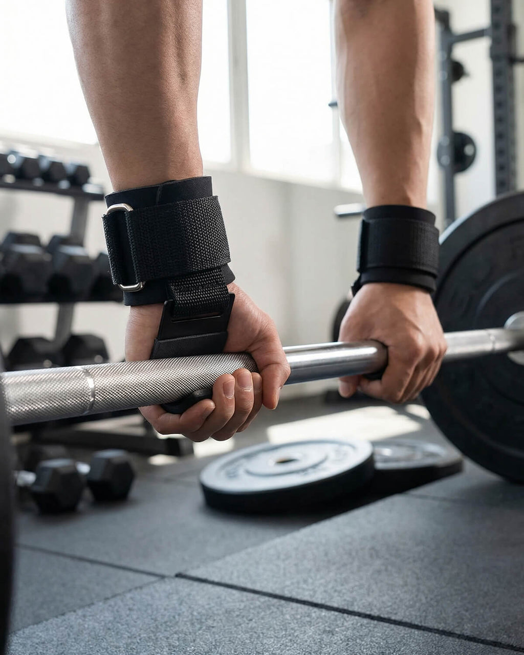 Weightlifting Wrist Hook Straps with Adjustable Support
