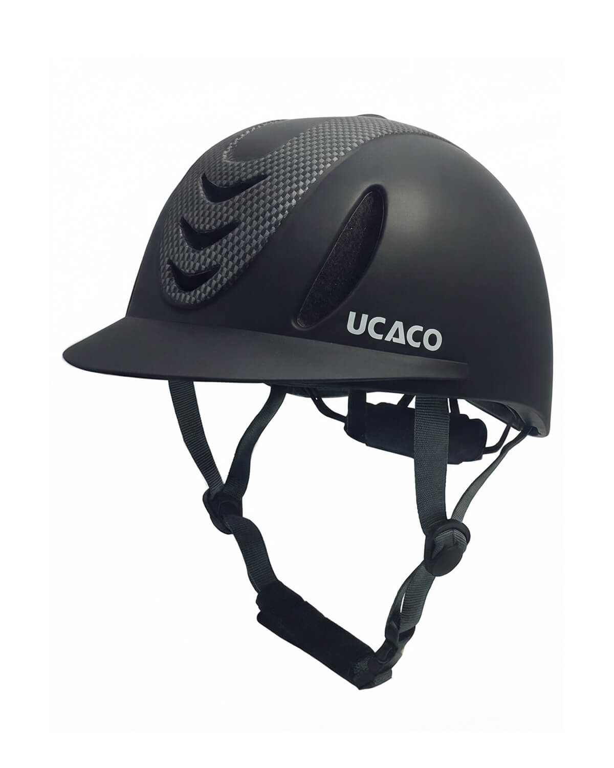 Equestrian Riding Helmet with Brim and Ventilation