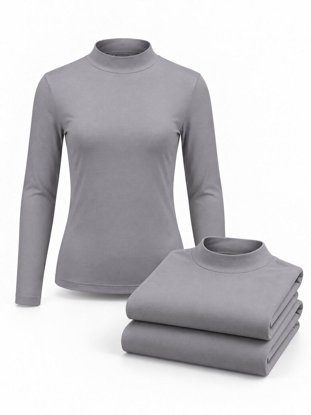 Women's Long Sleeve Mock Neck Golf Tops - 3-Pack