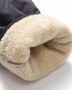 Fleece-Lined Hiking Pants with Zipper Pocket and Drawcord