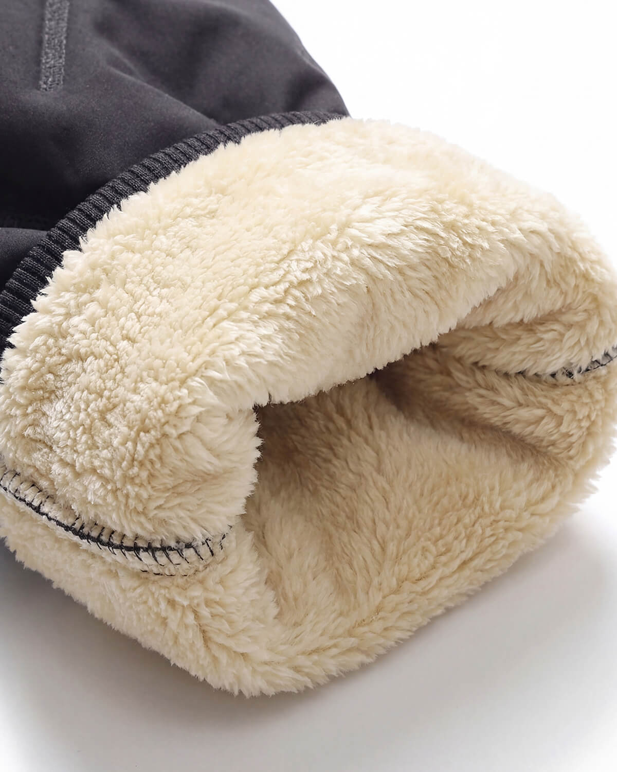Fleece-Lined Hiking Pants with Zipper Pocket and Drawcord