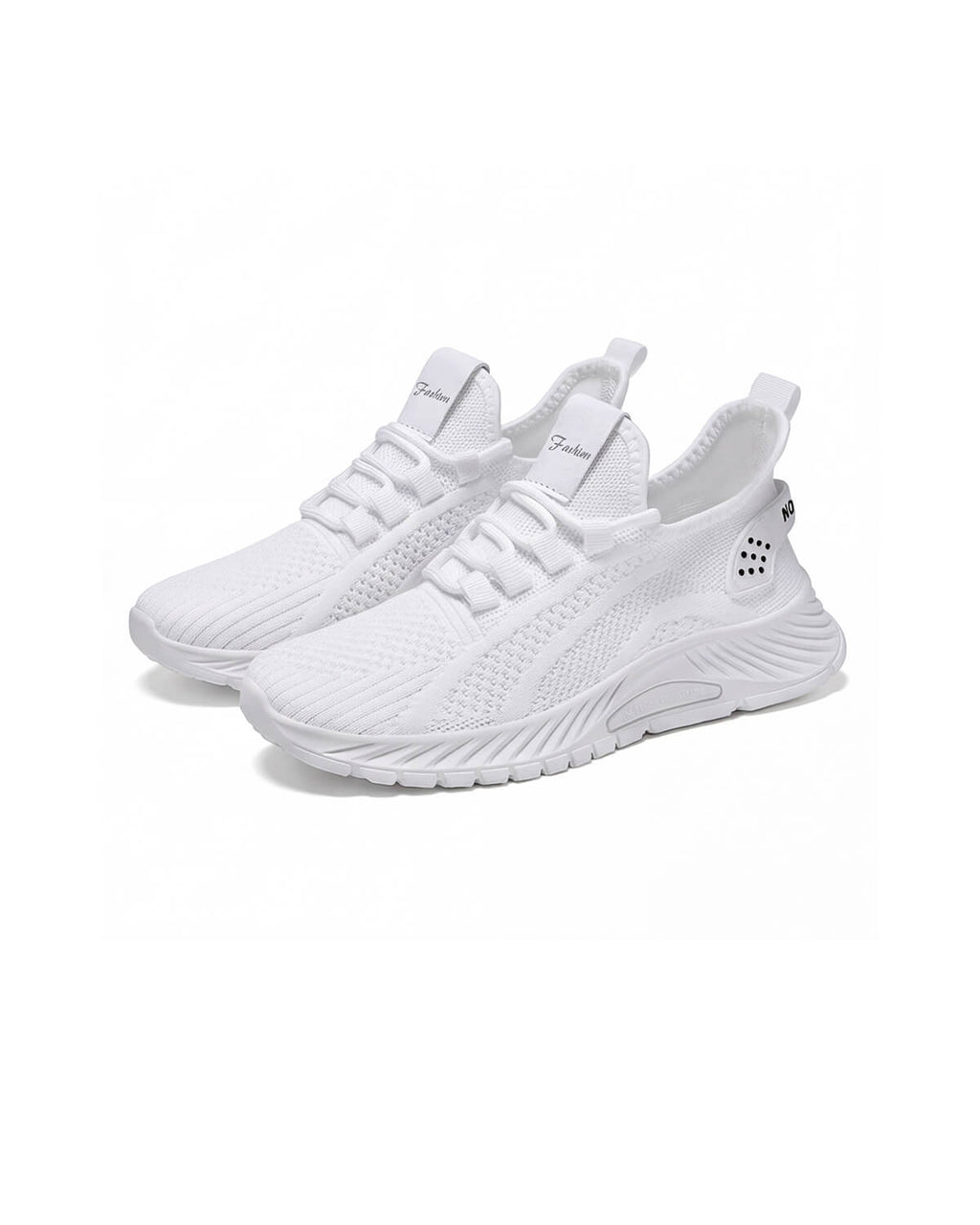 Lightweight Knit Walking Sneakers with Heel Pull-Tab