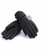 Insulated Winter Gloves with Wrist Strap and Pocket