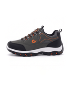 Outdoor Hiking Shoes with PU Leather-Style Upper and Lugged Sole