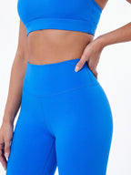 High-Waisted Flared Workout Leggings