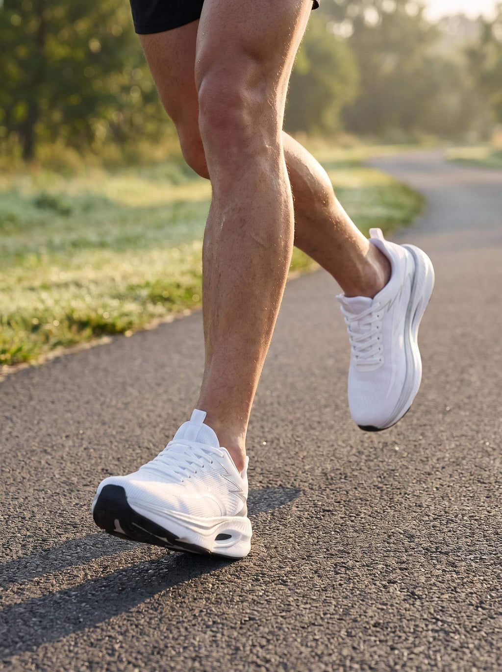 Rocker-Sole Running Shoes with Structured Side Support