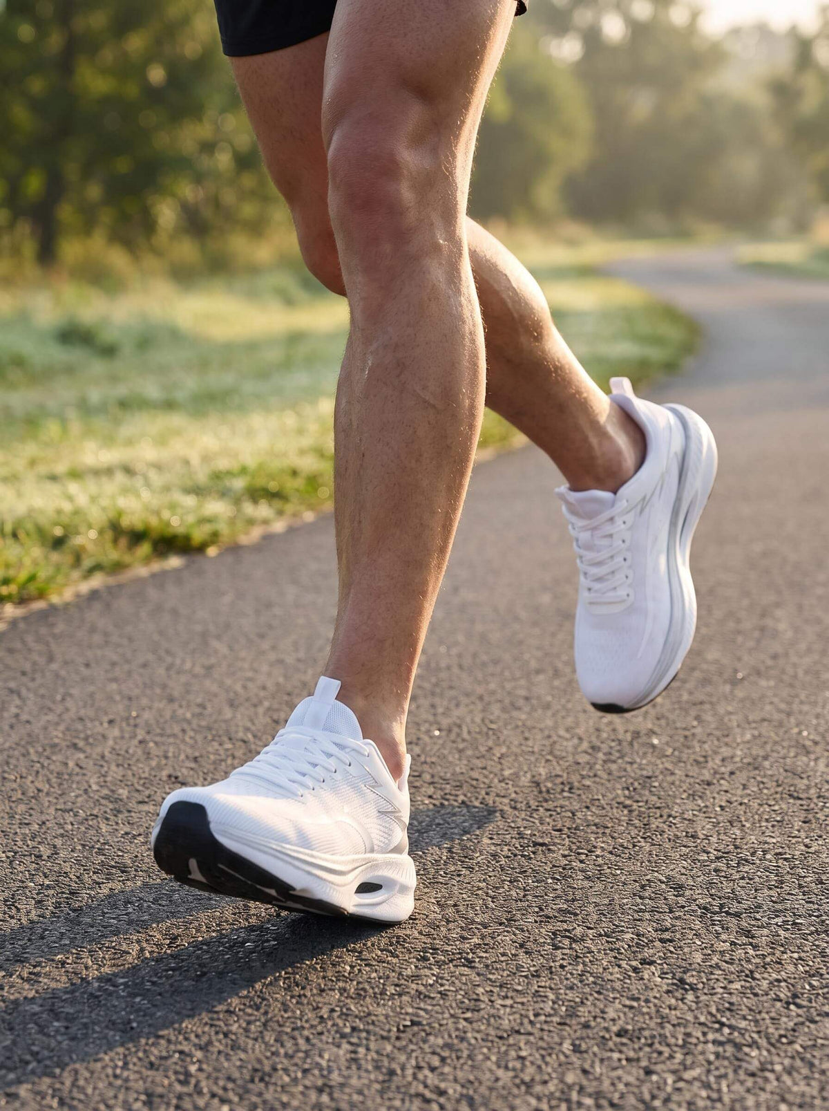 Rocker-Sole Running Shoes with Structured Side Support