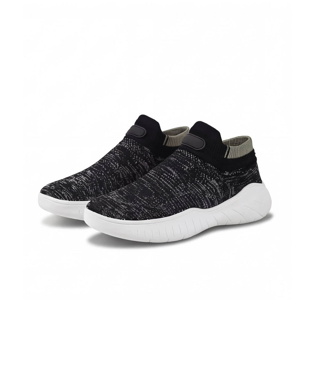 Sock-Style Slip-On Walking Shoes with Cushioned Sole