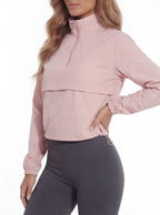Women’s Quarter-Zip Training Pullover with Adjustable Hem