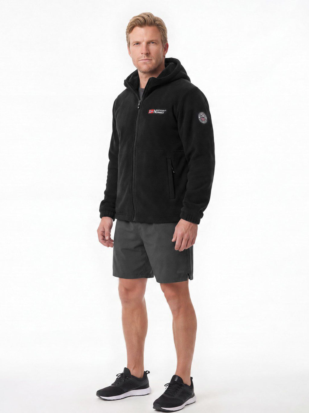 Full-Zip Hooded Fleece Jacket