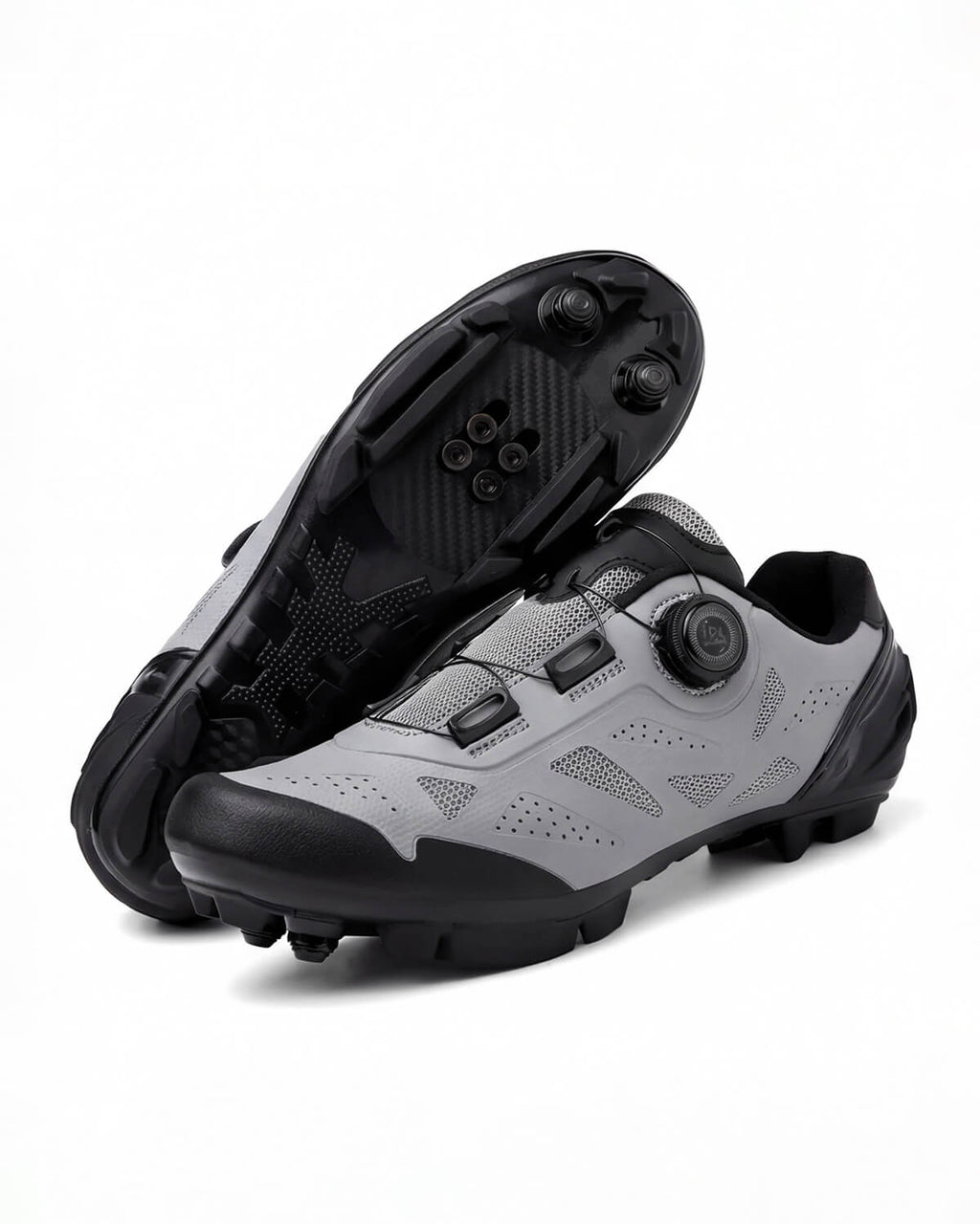 Cycling Shoes with Dial Closure and Cleat-Compatible Sole