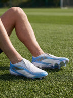 Streamlined Soccer Cleats with Molded Stud Outsole