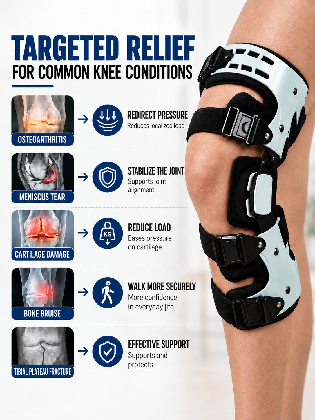 Adjustable Hinged Knee Support Brace