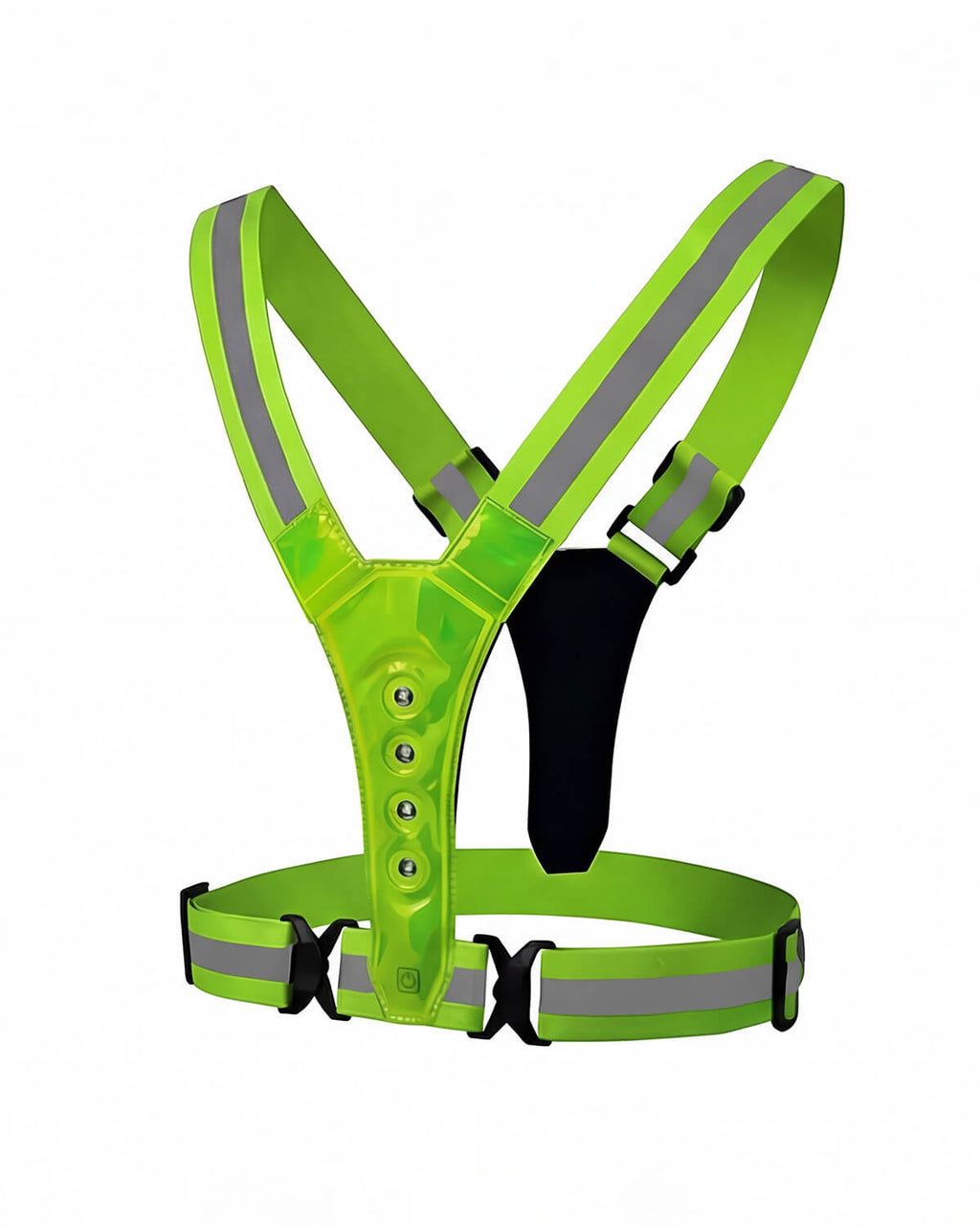 LED Reflective Running Vest with Adjustable Straps