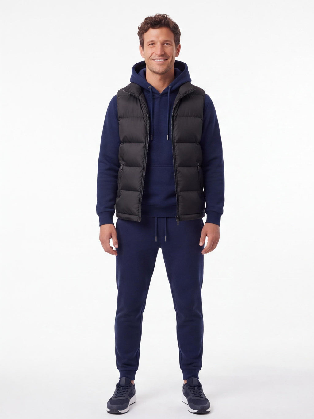 3-Piece Hoodie, Joggers & Puffer Vest Set