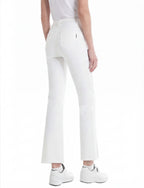 Golf Pants with Front Slit Hem and Belt Loops
