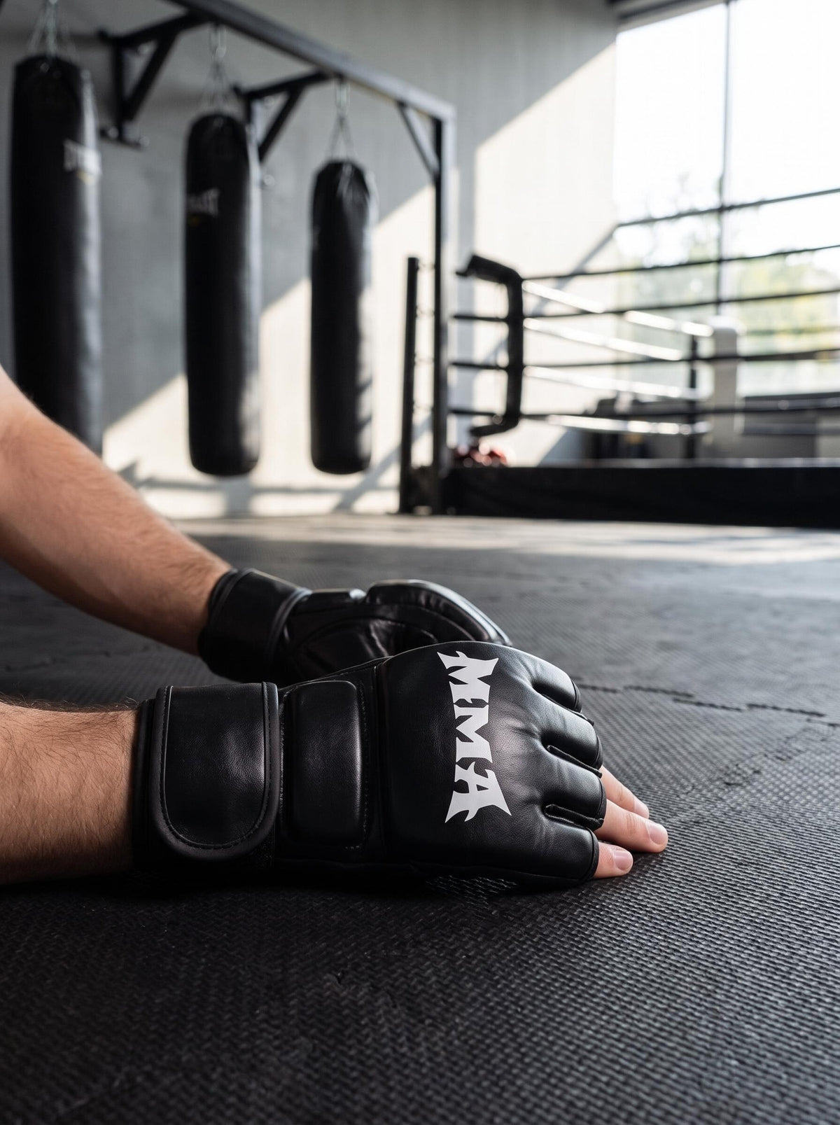 Open-Palm MMA Training Gloves with Wrist Wrap