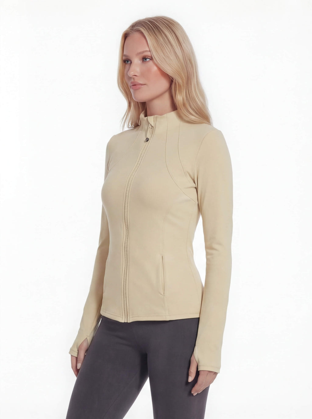 Women’s Full-Zip Training Jacket with Stand Collar