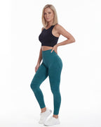 Women’s High-Waist Seamless Training Leggings with Sculpt Knit