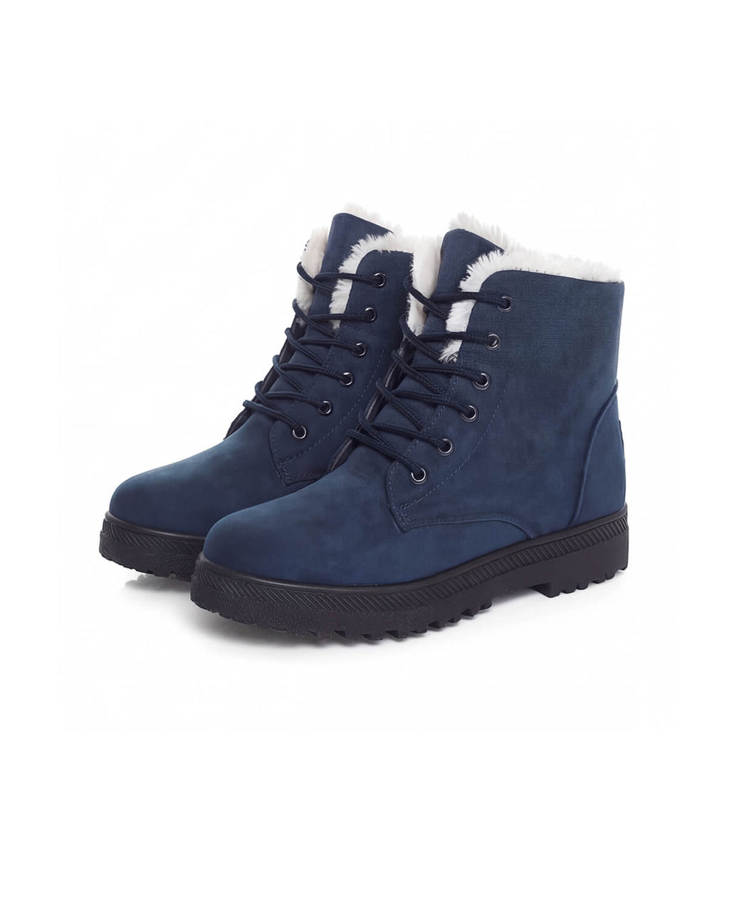 Lace-Up Winter Ankle Boots with Soft Lining