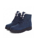 Lace-Up Winter Ankle Boots with Soft Lining